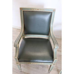 Pair of Louis XVI style armchairs