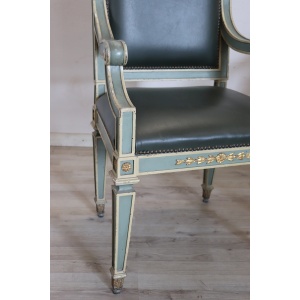 Pair of Louis XVI style armchairs