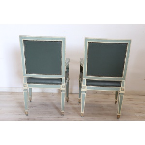 Pair of Louis XVI style armchairs