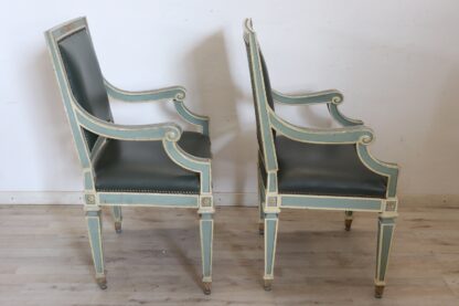 Pair of Louis XVI style armchairs - Image 11