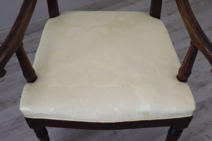 Pair of antique walnut armchairs - Image 5