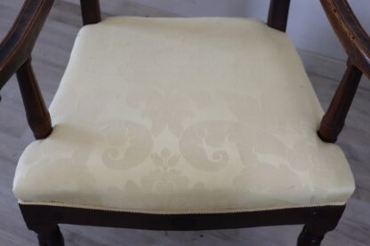 Pair of antique walnut armchairs - Image 6