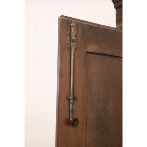 Antique solid walnut corner cabinet