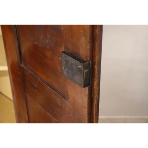 Antique solid walnut corner cabinet