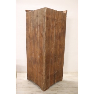 Antique solid walnut corner cabinet
