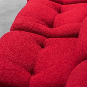 Modular 4 Seater Sofa In Red Fabric 1970s Modern Vintage