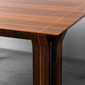 70s vintage modern wooden metal table