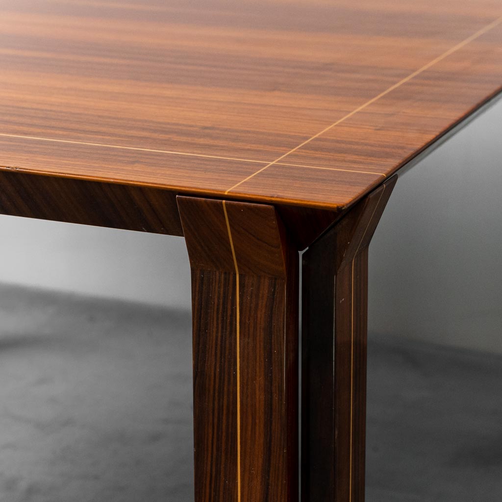 70s vintage modern wooden metal table