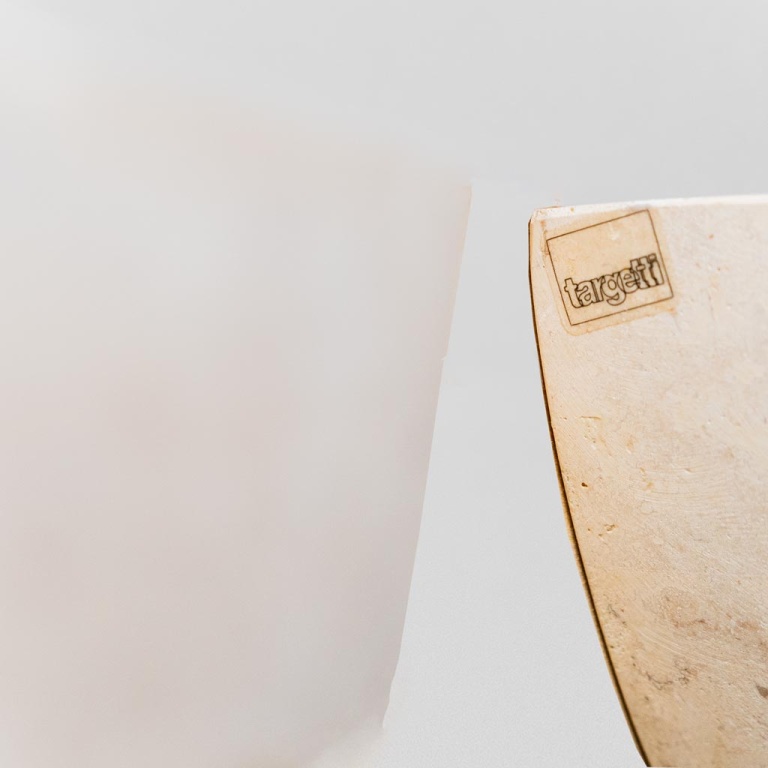 Vintage 90s Targetti stone wall light - Image 5
