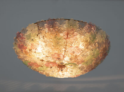 Barovier & Toso Mid-century Modern Murano Glass Flower Basket Ceiling Light, 50s - Image 4
