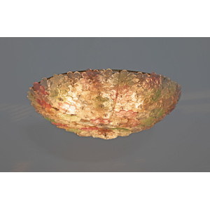 Barovier & Toso Mid-century Modern Murano Glass Flower Basket Ceiling Light, 50s