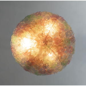 Barovier & Toso Mid-century Modern Murano Glass Flower Basket Ceiling Light, 50s