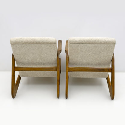 Pair of Mid-Century Modern Italian Bouclè Lounge Chairs, 1970s - Image 8