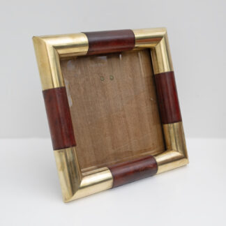 Tommaso Barbi style Mid-century Modern Italian Brass Picture Frame, 1970s