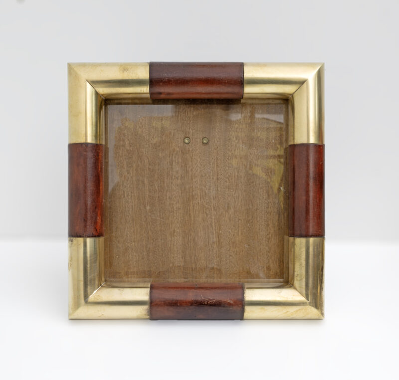 Tommaso Barbi style Mid-century Modern Italian Brass Picture Frame, 1970s