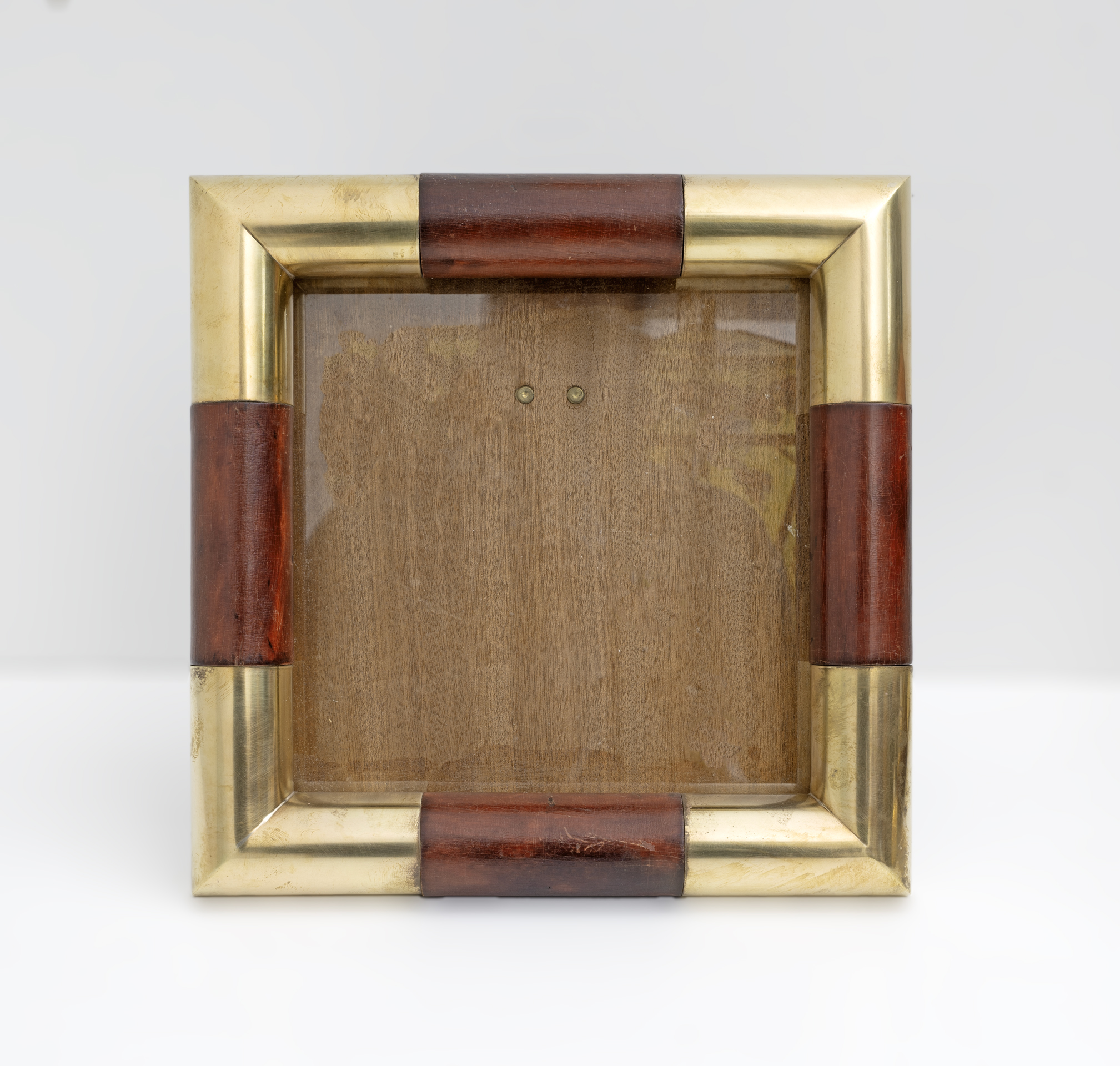 Tommaso Barbi style Mid-century Modern Italian Brass Picture Frame, 1970s