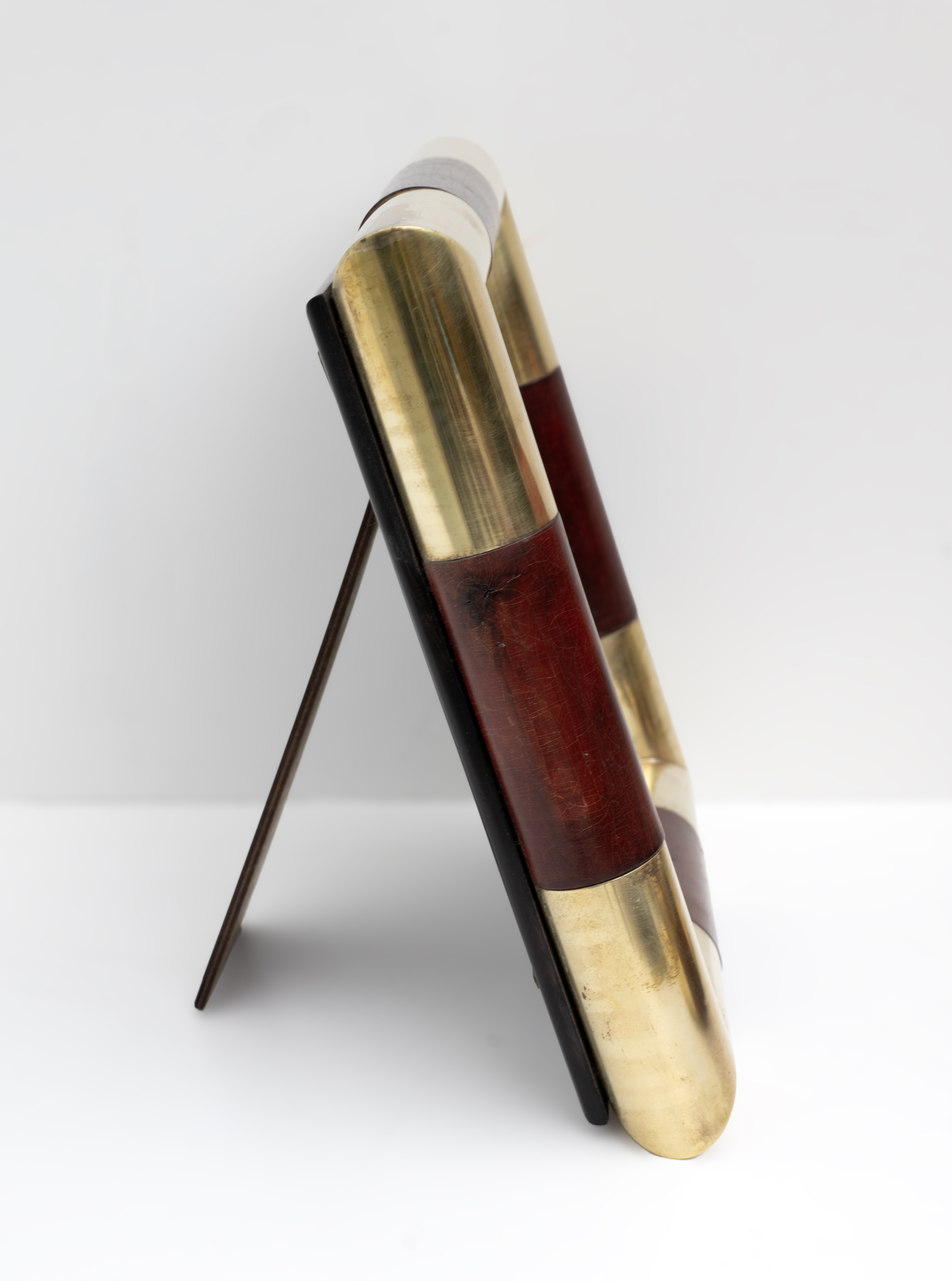 Tommaso Barbi style Mid-century Modern Italian Brass Picture Frame, 1970s