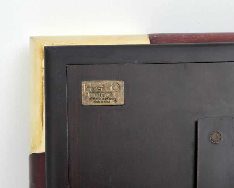 Tommaso Barbi style Mid-century Modern Italian Brass Picture Frame, 1970s