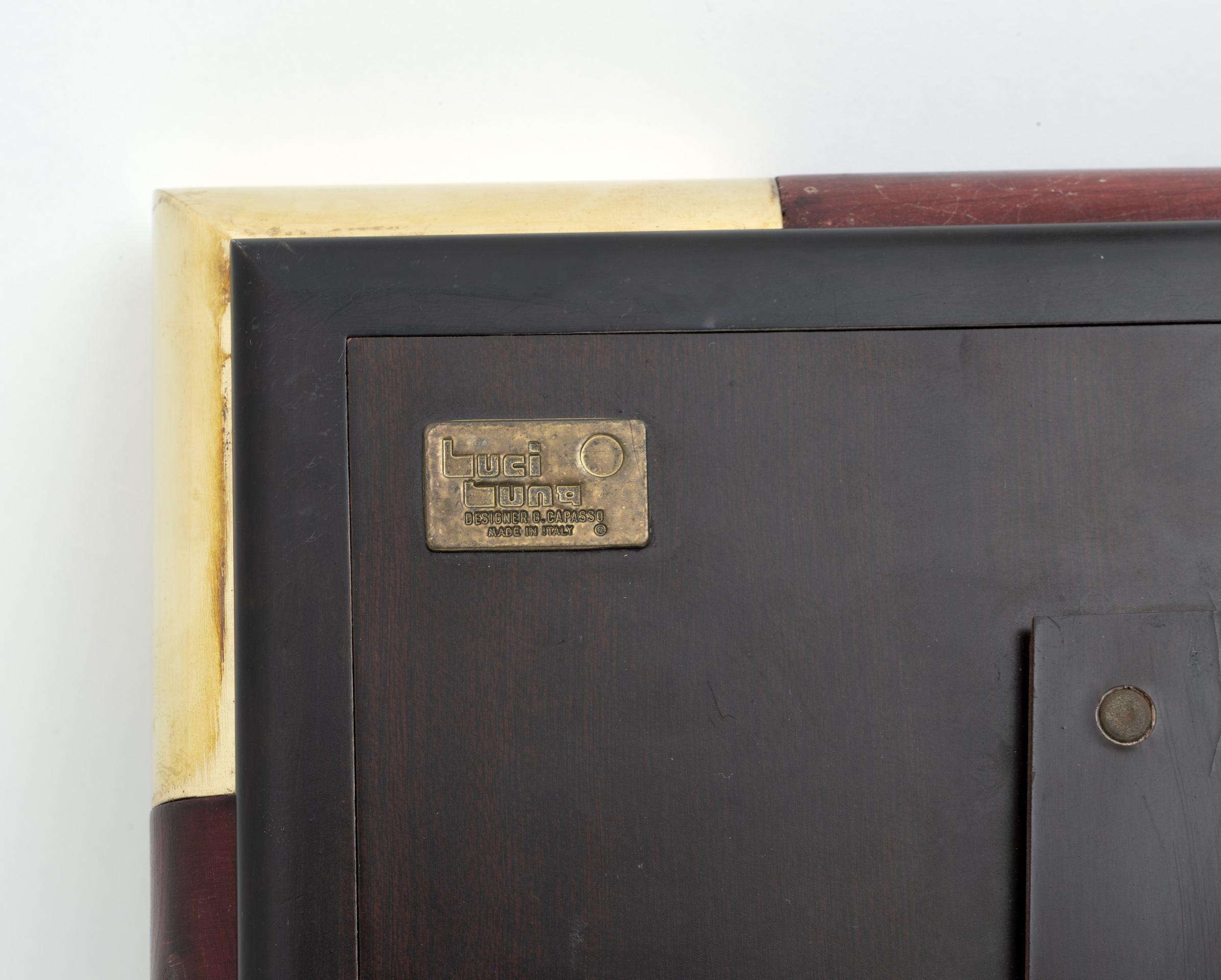 Tommaso Barbi style Mid-century Modern Italian Brass Picture Frame, 1970s