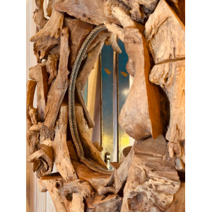 Vintage Driftwood Rustic Wall Mirror