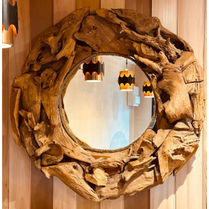 Vintage Driftwood Rustic Wall Mirror