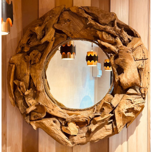 Vintage Driftwood Rustic Wall Mirror