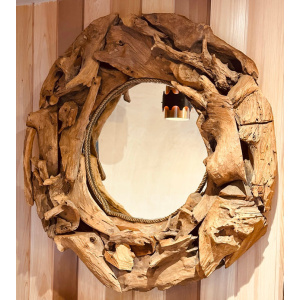Vintage Driftwood Rustic Wall Mirror