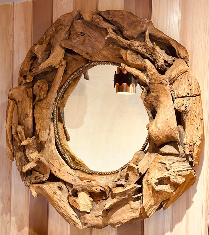 Vintage Driftwood Rustic Wall Mirror