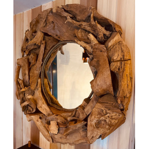 Vintage Driftwood Rustic Wall Mirror