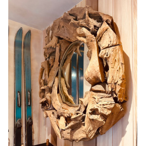 Vintage Driftwood Rustic Wall Mirror