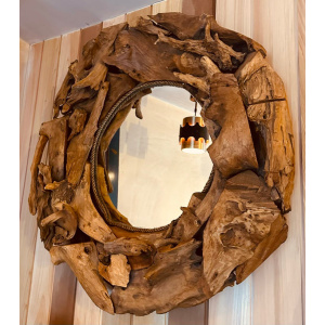 Vintage Driftwood Rustic Wall Mirror