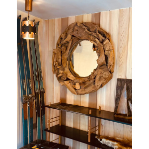 Vintage Driftwood Rustic Wall Mirror