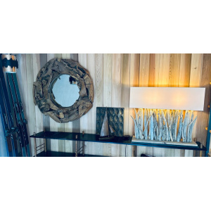 Vintage Driftwood Rustic Wall Mirror
