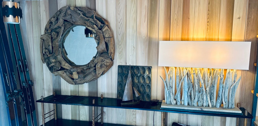 Vintage Driftwood Rustic Wall Mirror