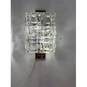 Vintage Kinkeldey Crystal & Chrome Wall Lights, 1960s