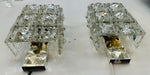 Vintage Kinkeldey Crystal & Chrome Wall Lights, 1960s
