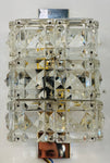 Vintage Kinkeldey Crystal & Chrome Wall Lights, 1960s