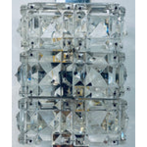 Vintage Kinkeldey Crystal & Chrome Wall Lights, 1960s