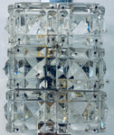 Vintage Kinkeldey Crystal & Chrome Wall Lights, 1960s