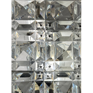 Vintage Kinkeldey Crystal & Chrome Wall Lights, 1960s