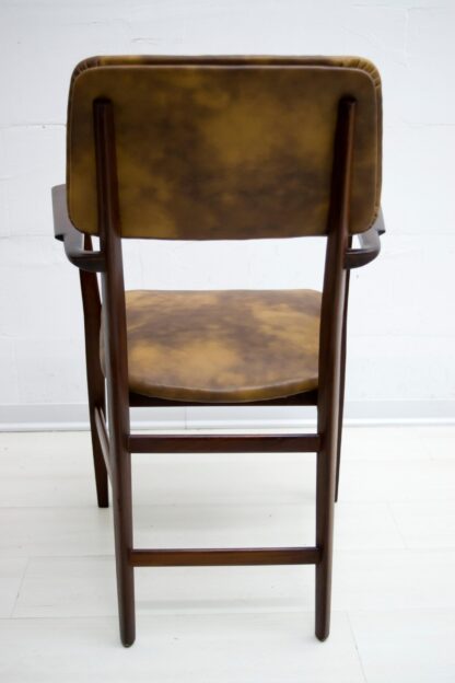 Vittorio Dassi Mid-Century Modern Italian Teakwood Writing Desk and Chair, 1950s - Image 15