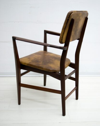 Vittorio Dassi Mid-Century Modern Italian Teakwood Writing Desk and Chair, 1950s - Image 14