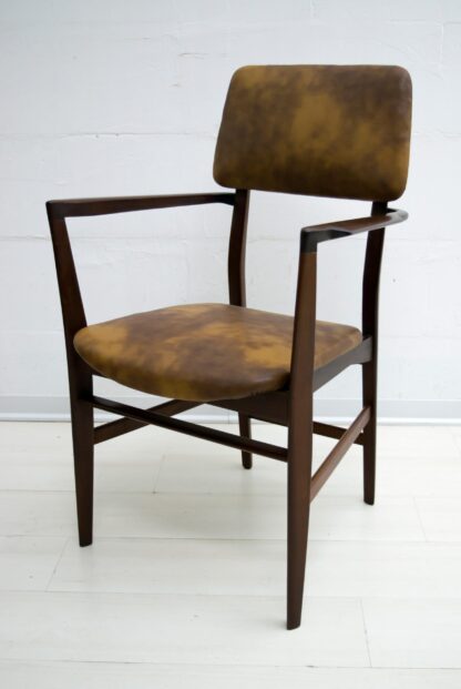 Vittorio Dassi Mid-Century Modern Italian Teakwood Writing Desk and Chair, 1950s - Image 16