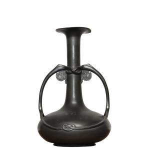 Tudric Pewter Twin Handled Vase By Archibald Knox For Liberty And Co, 1905