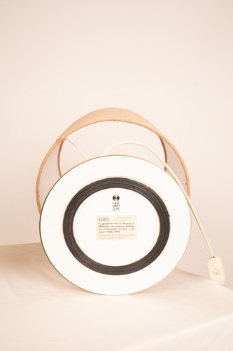 Pair of C-363 Lamps Gold Edition24K Lights Italy 1970