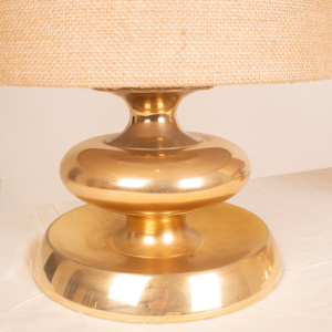 Pair of C-363 Lamps Gold Edition24K Lights Italy 1970