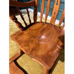 Decoratively Carved Childs Rocking Chair