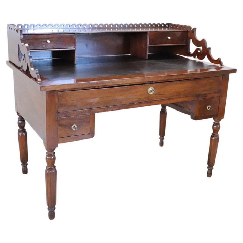 19th century antique walnut desk