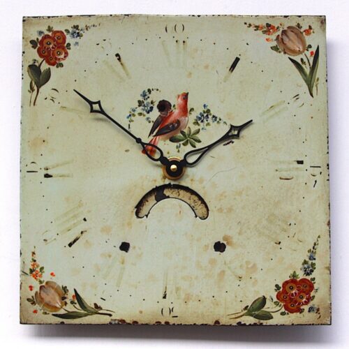 Grandfather/longcase iron clock dial. Late 18th century. Original. C.1770-1800