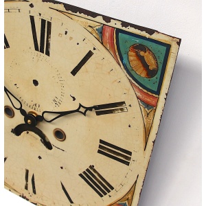 Grandfather/longcase iron clock dial. Late 18th century. Original. C.1795-1825